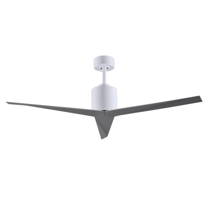 Eliza 6-Speed DC 56" Ceiling Fan in Gloss White with Brushed Nickel blades Eliza 6-Speed DC 56" Ceiling Fan in Gloss White with Brushed Nickel blades