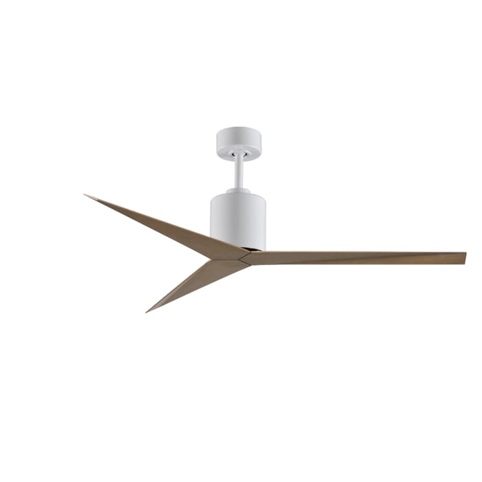 Eliza 6-Speed DC 56" Ceiling Fan in Gloss White with Gray Ash Tone blades Eliza 6-Speed DC 56" Ceiling Fan in Gloss White with Gray Ash Tone blades