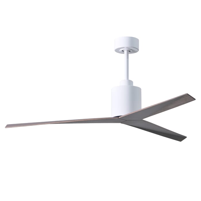 Eliza 6-Speed DC 56" Ceiling Fan in Gloss White with Old OakTone blades Eliza 6-Speed DC 56" Ceiling Fan in Gloss White with Old OakTone blades