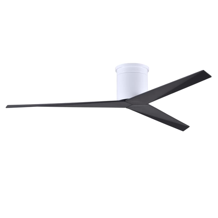 Eliza 6-Speed DC 56" Ceiling Fan in Gloss White with Matte Black blades Eliza 6-Speed DC 56" Ceiling Fan in Gloss White with Matte Black blades