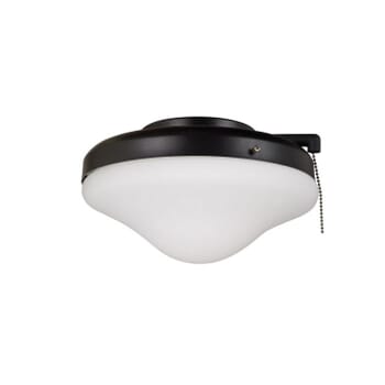 Craftmade All Weather Fan Light Kit in Flat Black with Opal Frost Glass