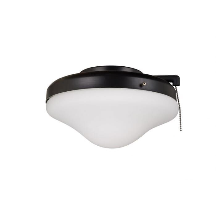 Craftmade All Weather Fan Light Kit in Flat Black with Opal Frost Glass Craftmade All Weather Fan Light Kit in Flat Black with Opal Frost Glass
