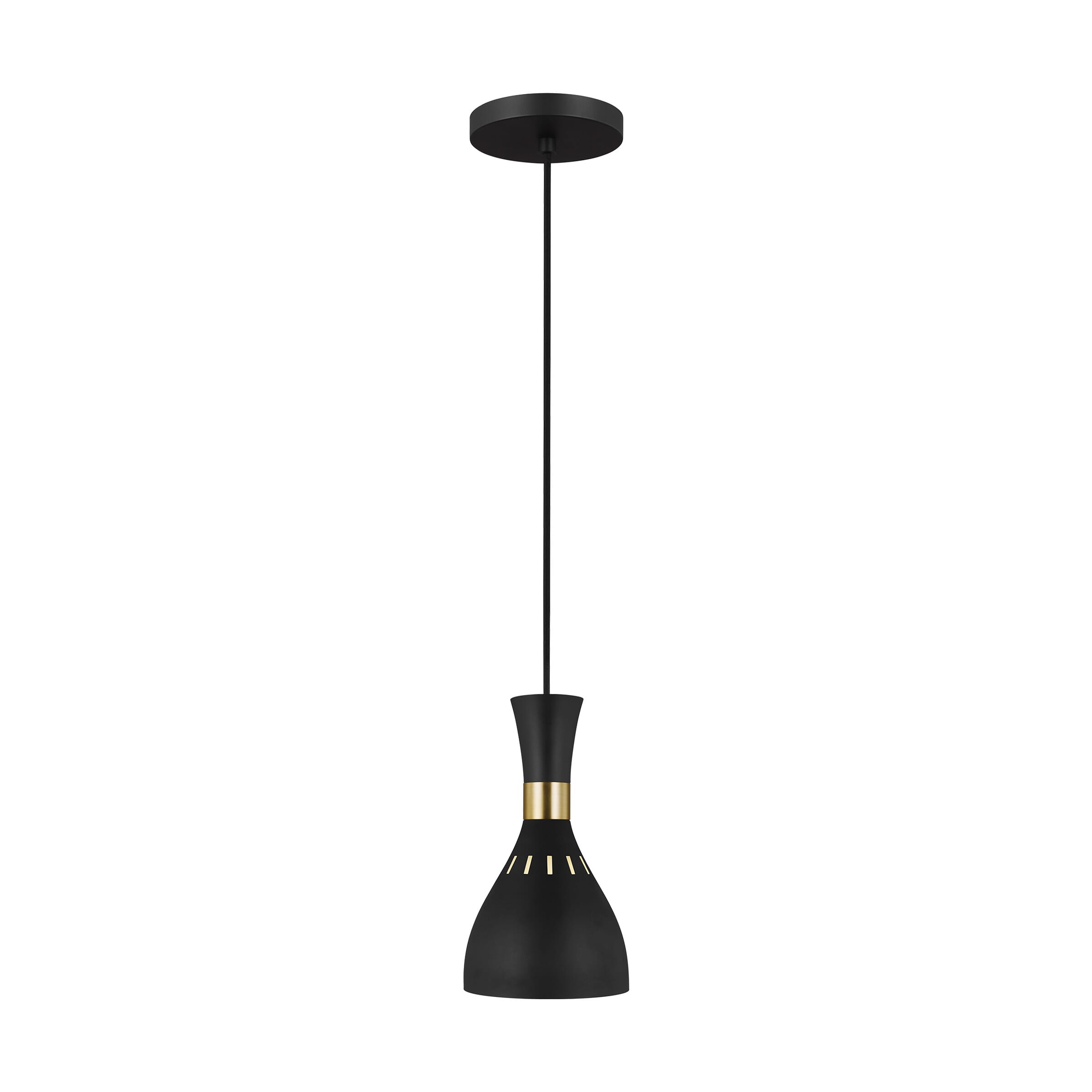 Generation Lighting Joan Pendant Light in Midnight Black by Ellen Degeneres