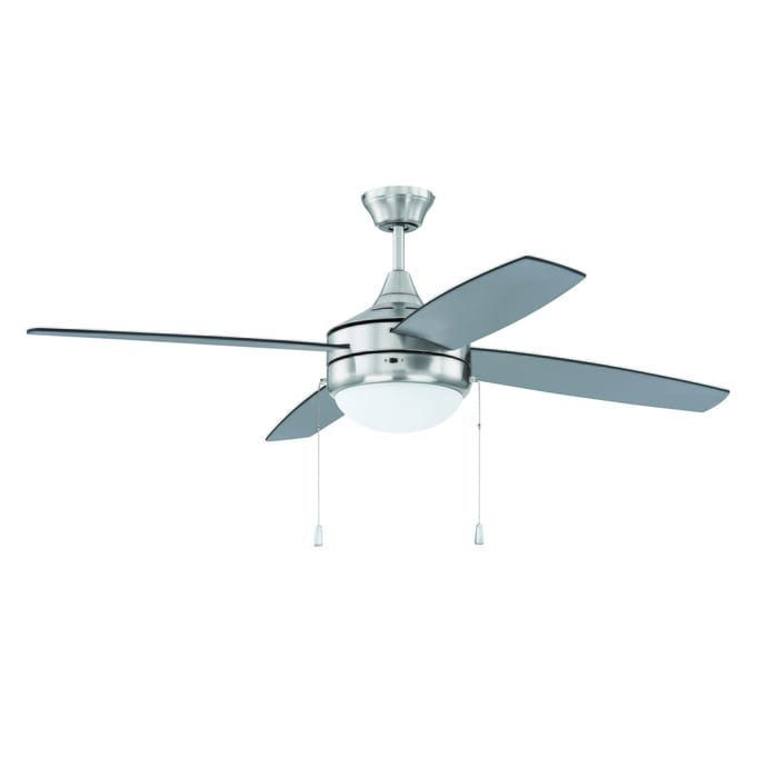 Craftmade Phaze Energy Star 4 Blade 2-Light Indoor Ceiling Fan in Brushed Polished Nickel Craftmade Phaze Energy Star 4 Blade 2-Light Indoor Ceiling Fan in Brushed Polished Nickel