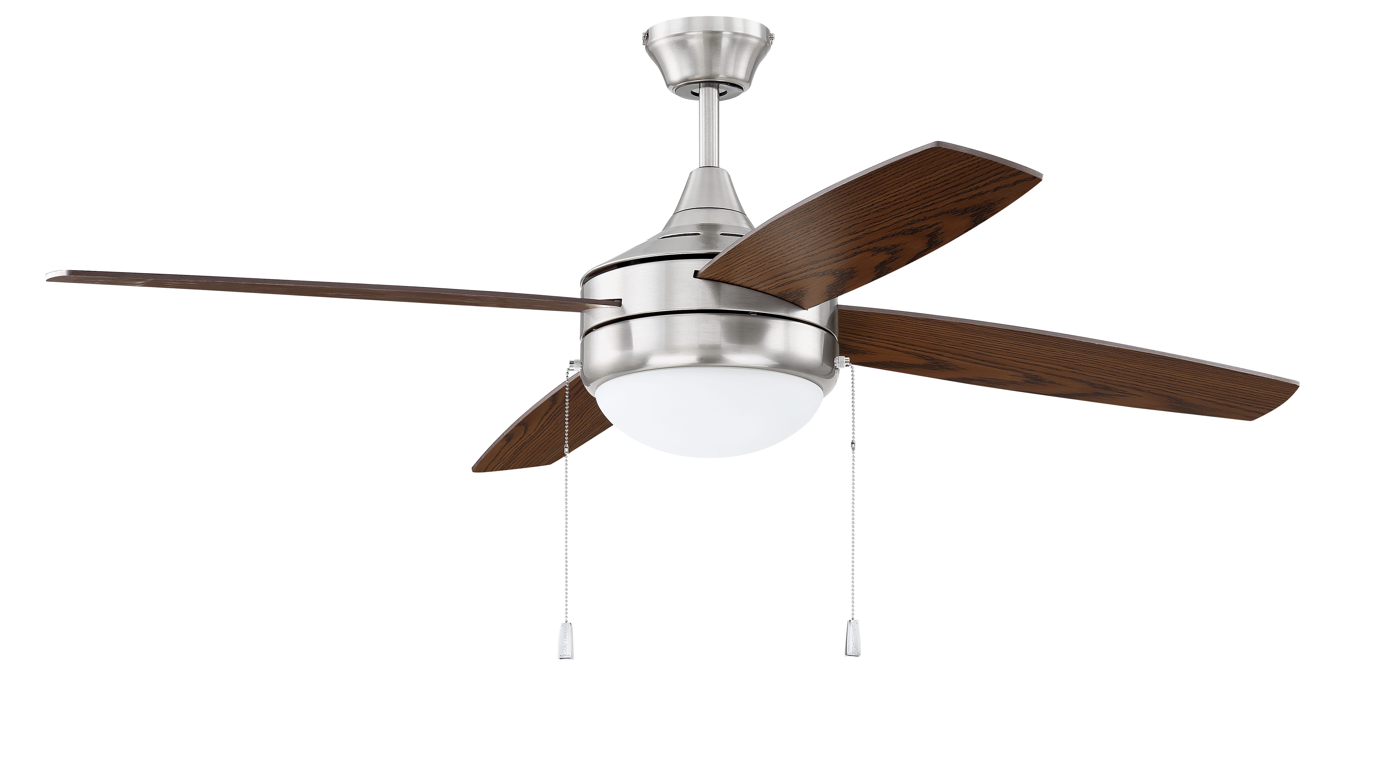 Craftmade Phaze Energy Star 4 Blade 2-Light Indoor Ceiling Fan in Brushed Polished Nickel