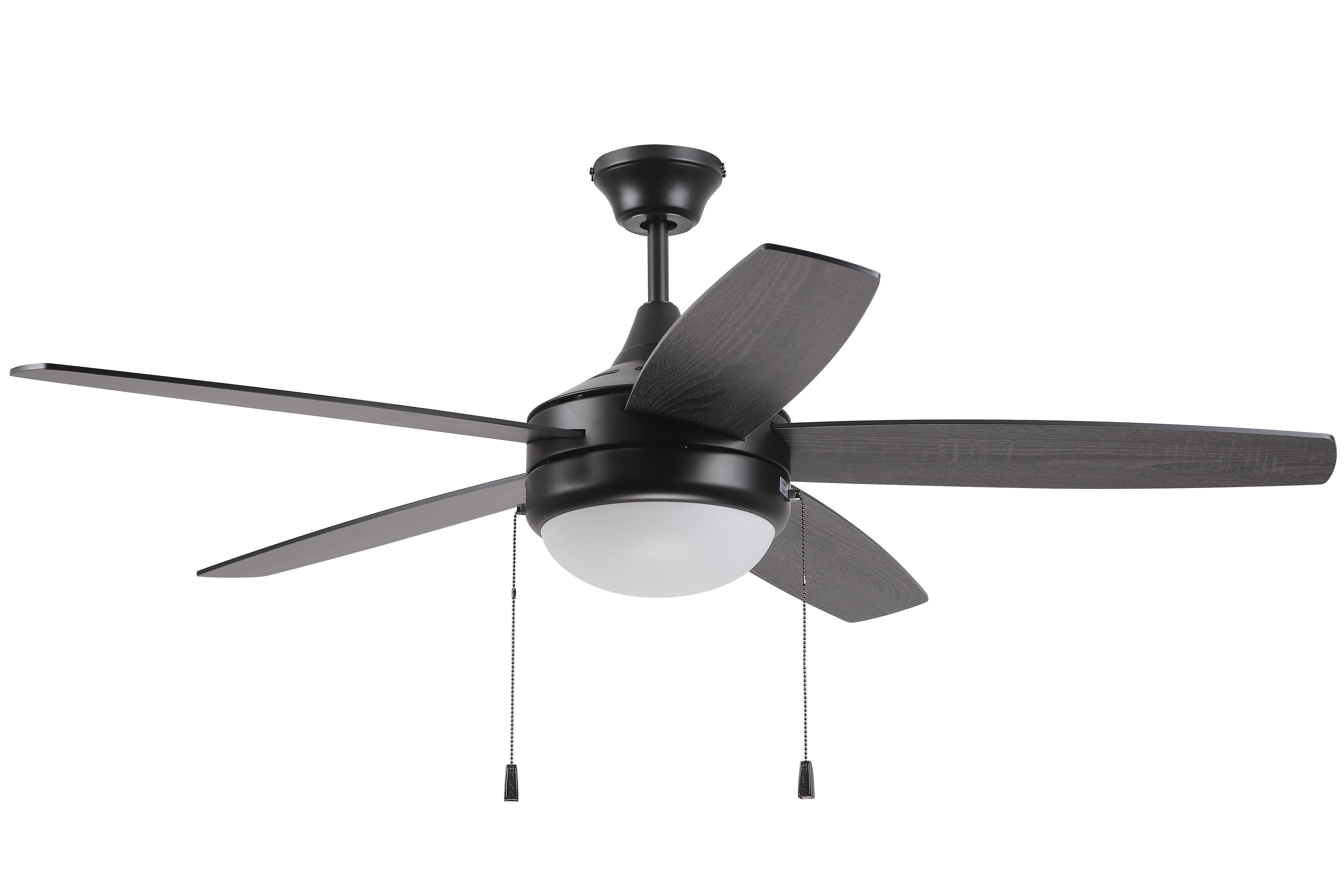 Craftmade Phaze Energy Star 5 Blade 2-Light Indoor Ceiling Fan in Flat Black