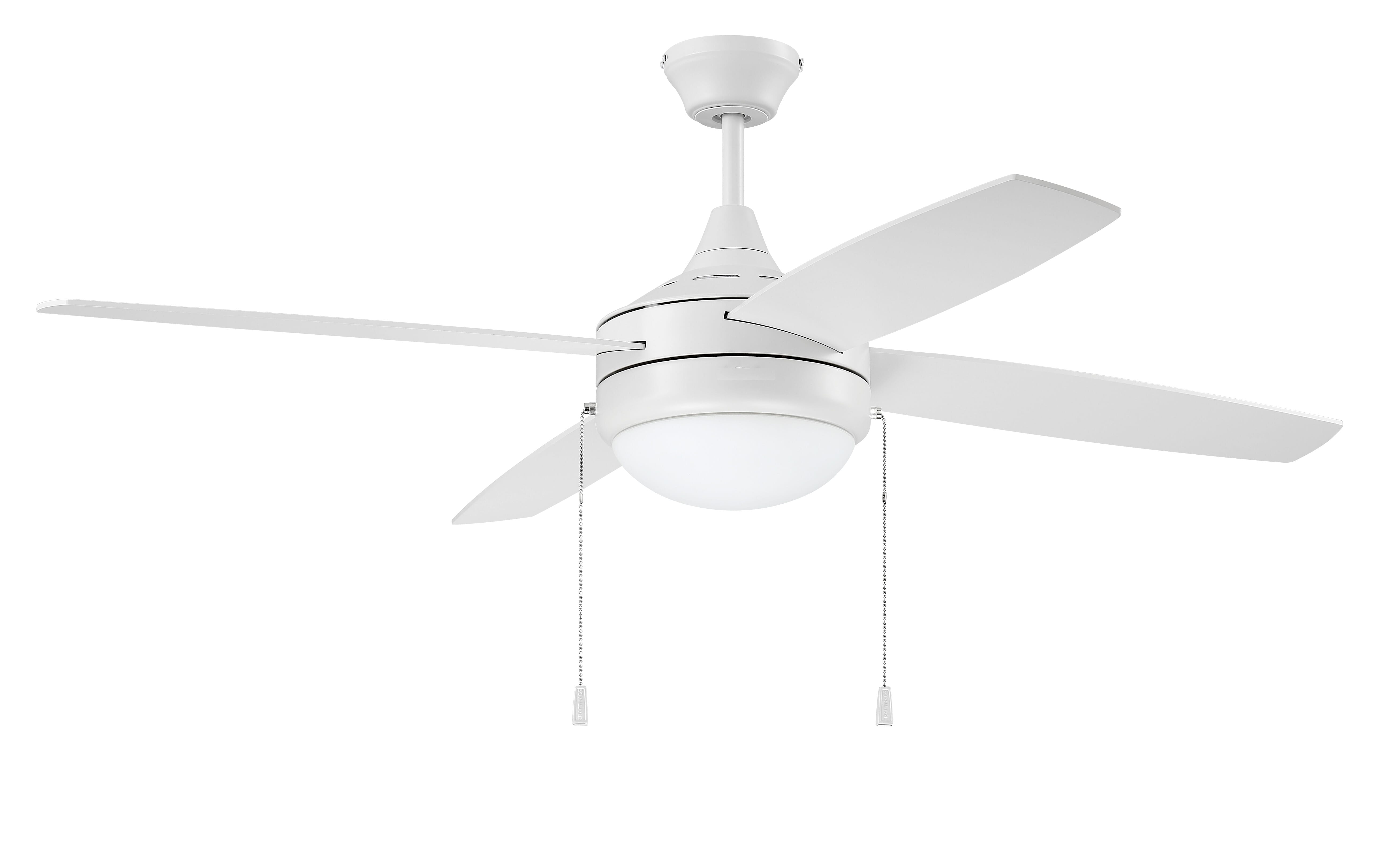 Craftmade Phaze Energy Star 4 Blade 2-Light Indoor Ceiling Fan in White