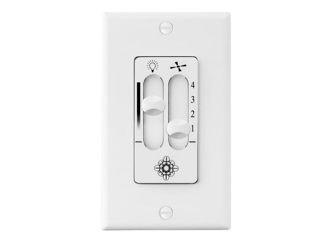 Visual Comfort Fan 4-Speed Dimmable Wall Control in White