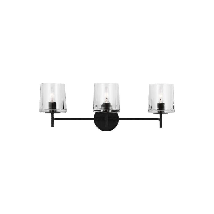 Generation Lighting Marietta 3-Light Bathroom Vanity Light in Aged Iron by Ellen Degeneres Generation Lighting Marietta 3-Light Bathroom Vanity Light in Aged Iron by Ellen Degeneres