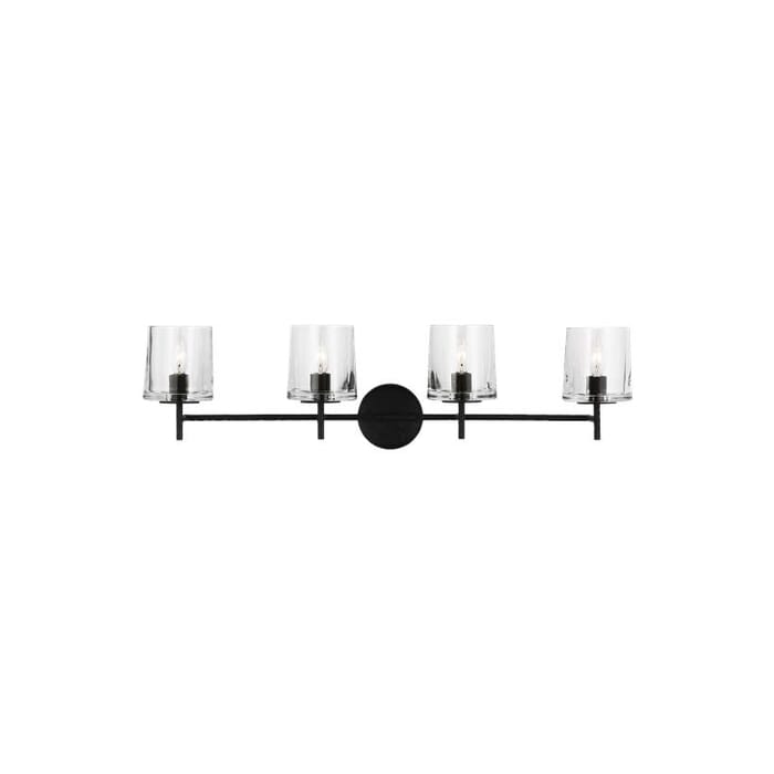 Generation Lighting Marietta 4-Light Bathroom Vanity Light in Aged Iron by Ellen Degeneres Generation Lighting Marietta 4-Light Bathroom Vanity Light in Aged Iron by Ellen Degeneres