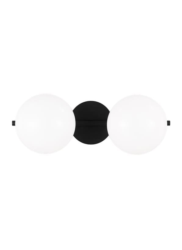 Generation Lighting Lune 2-Light Bathroom Vanity Light in Aged Iron by Ellen Degeneres