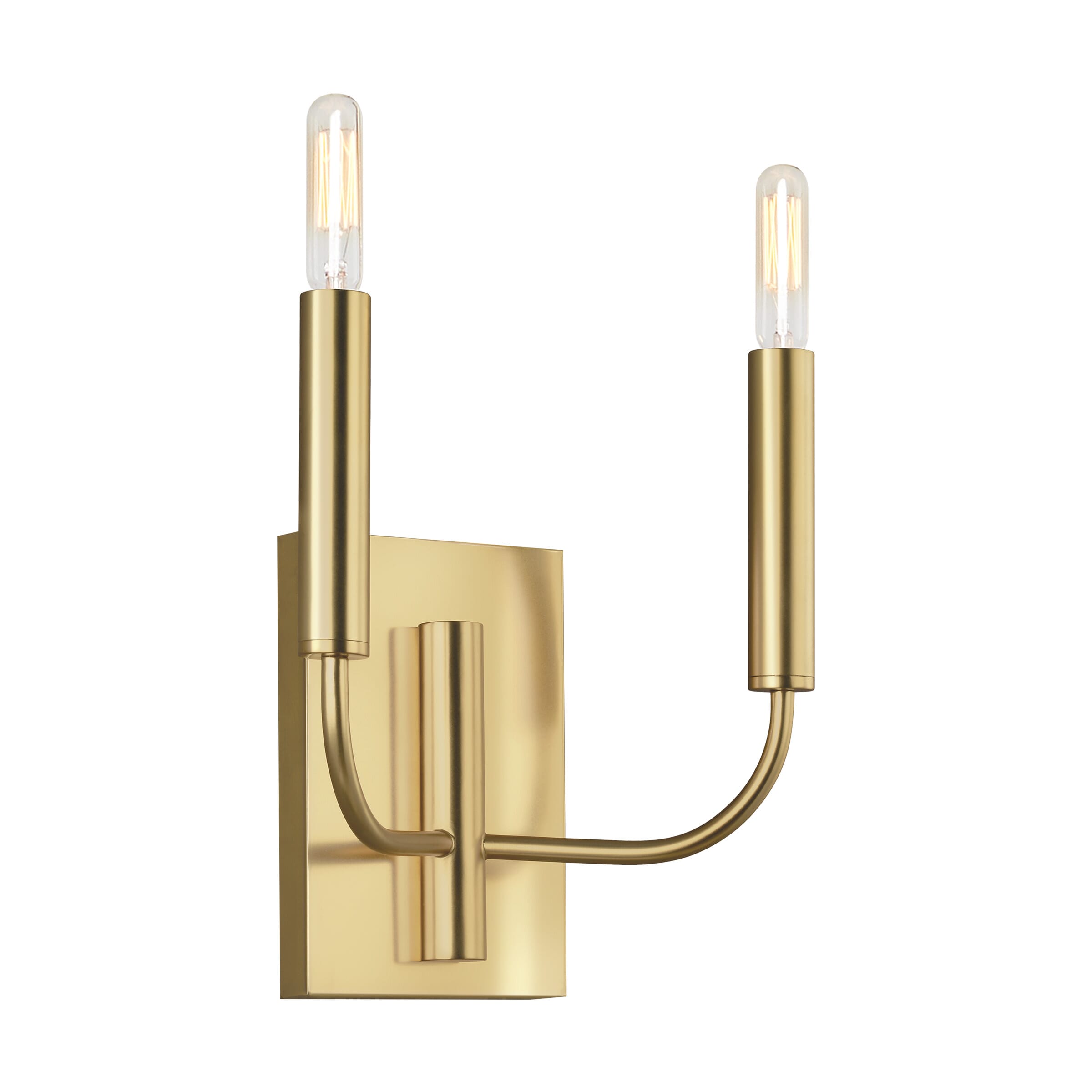 Generation Lighting Brianna 2-Light Wall Sconce in Burnished Brass by Ellen Degeneres