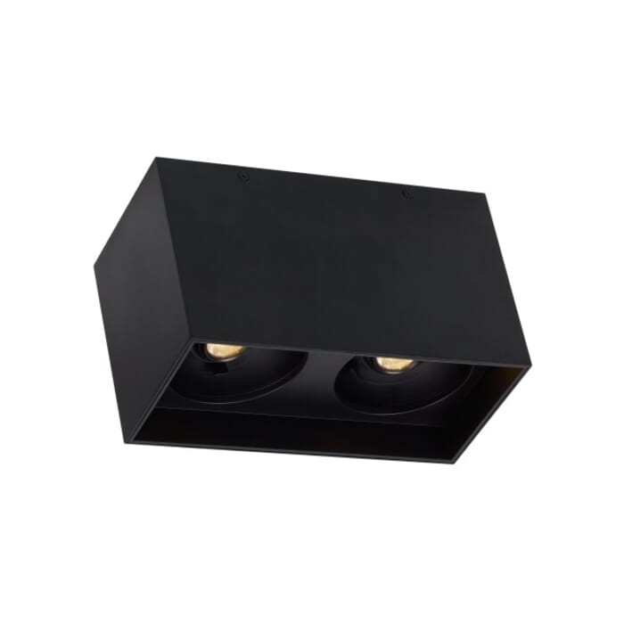 Tech Exo 2-Light 3500K LED 5" Ceiling Light in Black and Matte Black Tech Exo 2-Light 3500K LED 5" Ceiling Light in Black and Matte Black