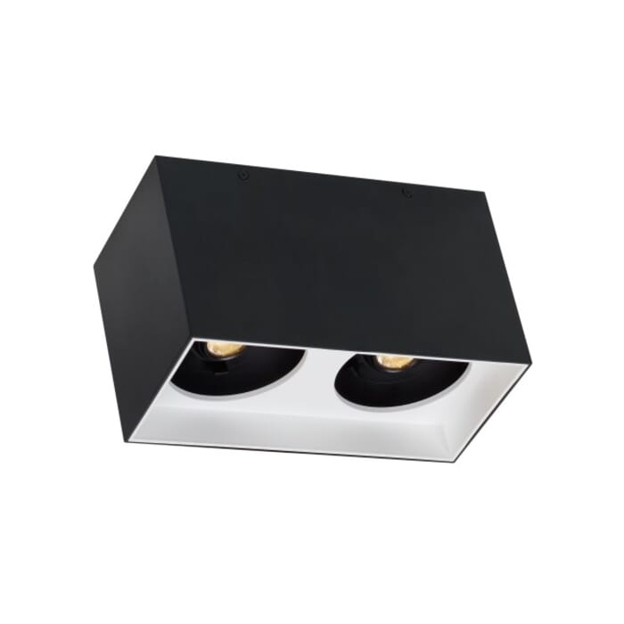 Tech Exo 2-Light 2700K LED 5" Ceiling Light in White and Matte Black Tech Exo 2-Light 2700K LED 5" Ceiling Light in White and Matte Black