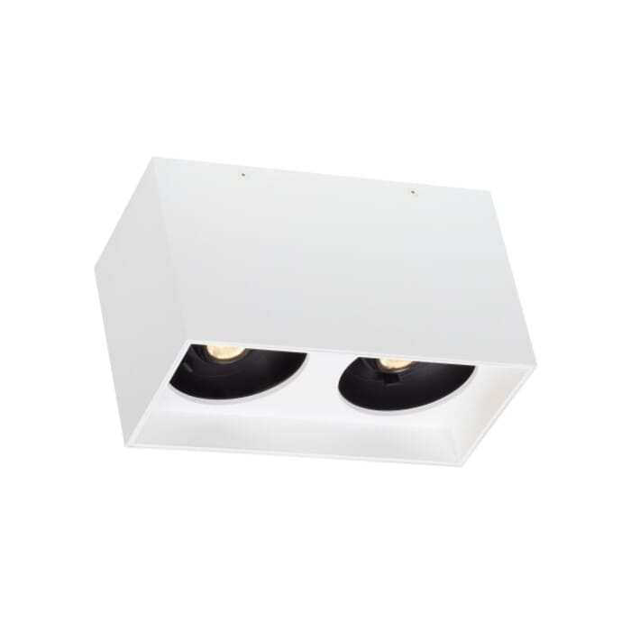 Tech Exo 2-Light 2700K LED 5" Ceiling Light in White and Matte White Tech Exo 2-Light 2700K LED 5" Ceiling Light in White and Matte White