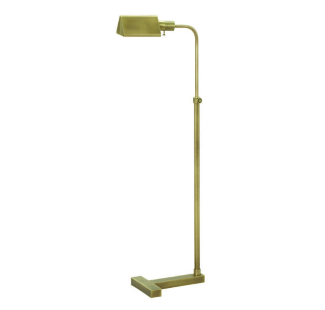 House of Troy Fairfax 53" Pharmacy Floor Lamp in Antique Brass