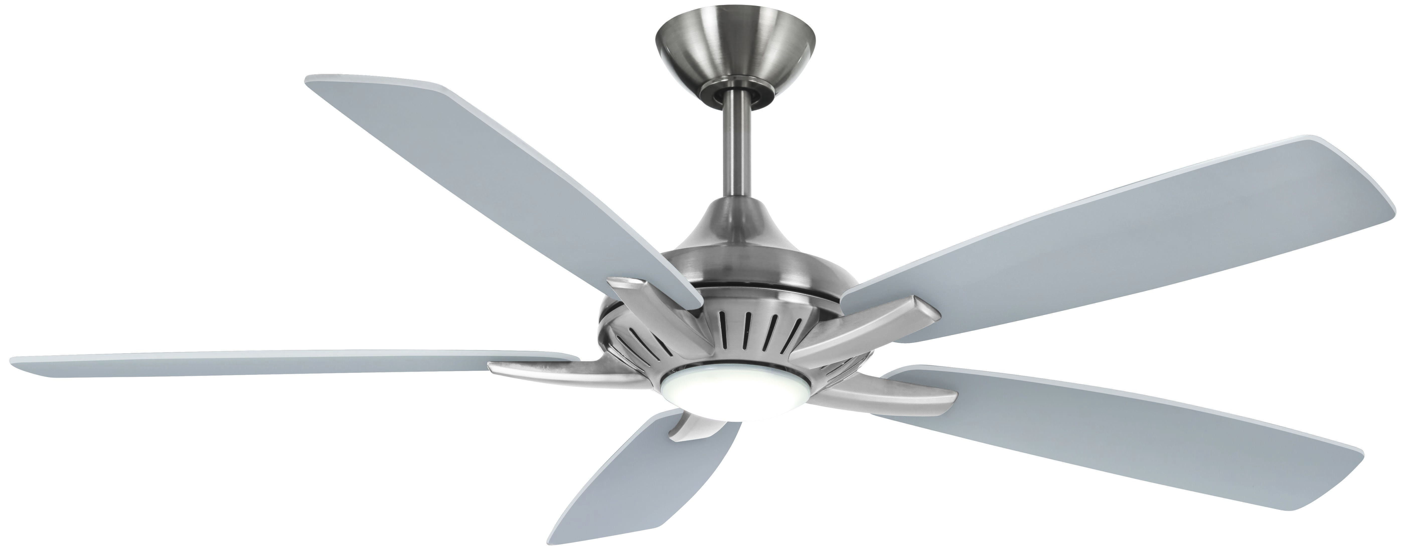 Minka-Aire Dyno 52" Indoor Ceiling Fan in Brushed Nickel with Silver - F1000-BN/SL