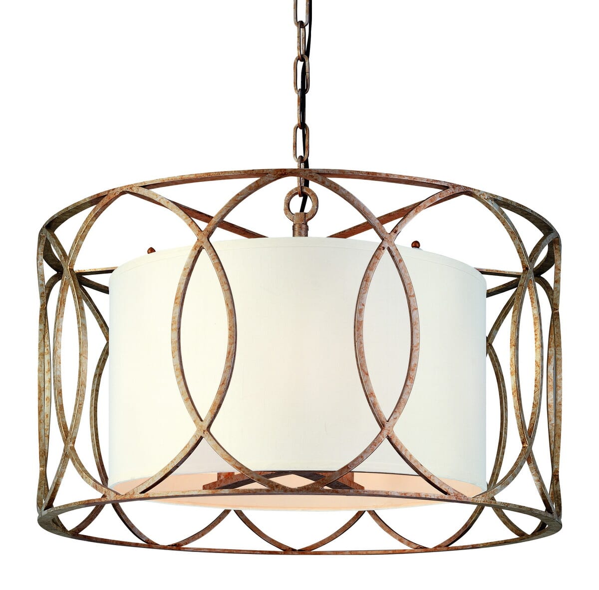 Troy Sausalito 5-Light Chandelier in Silver Gold -  Troy Lighting, F1285-SG