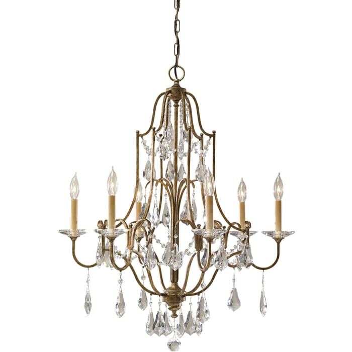Feiss Valentina 6-Light Single Tier Chandelier Feiss Valentina 6-Light Single Tier Chandelier