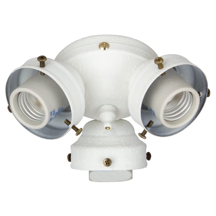 Craftmade 3 Light Medium Base Fitter in White Craftmade 3 Light Medium Base Fitter in White