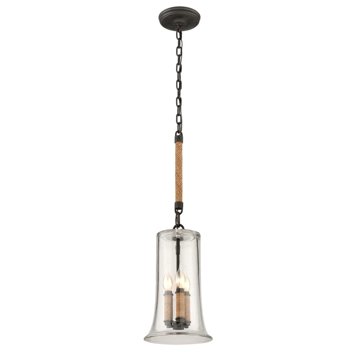 Troy Pier 39 3-Light 16" Pendant Light in Shipyard Bronze Troy Pier 39 3-Light 16" Pendant Light in Shipyard Bronze