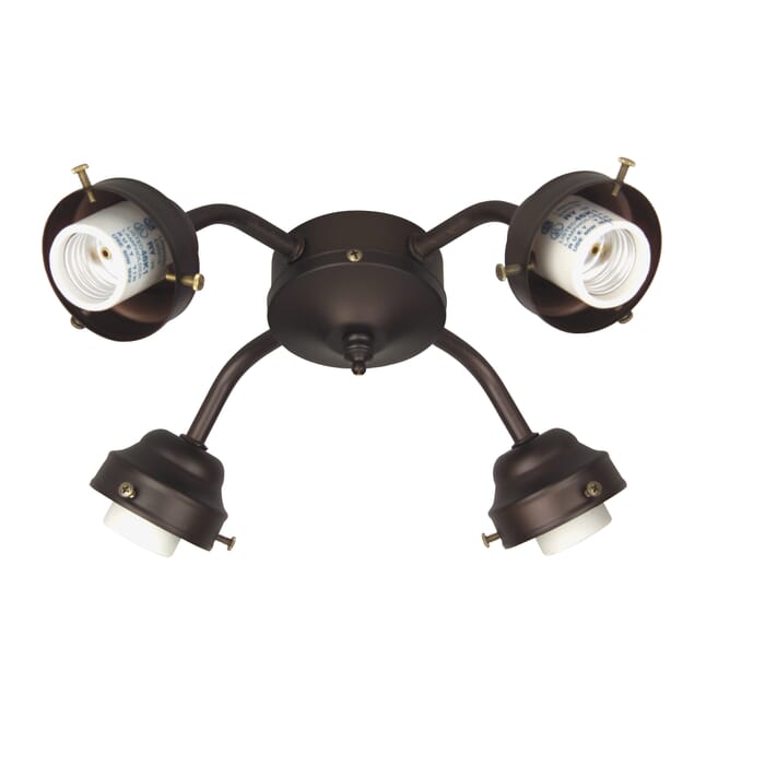Craftmade 4 Light Medium Base Fitter in Oiled Bronze Craftmade 4 Light Medium Base Fitter in Oiled Bronze
