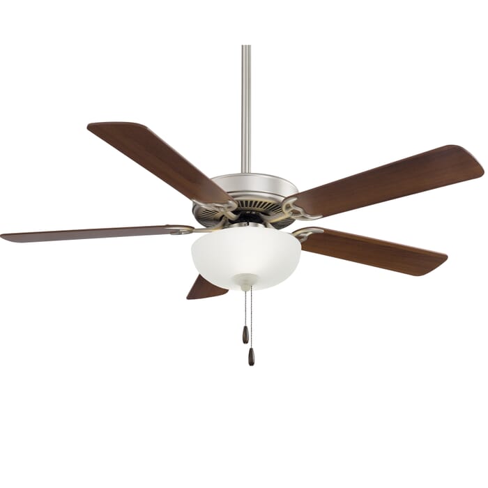 Minka-Aire Ceiling Fan Light Kit in Brushed Steel with Dark Walnut Minka-Aire Ceiling Fan Light Kit in Brushed Steel with Dark Walnut