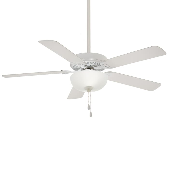 Minka-Aire Ceiling Fan with Light Kit in White Minka-Aire Ceiling Fan with Light Kit in White