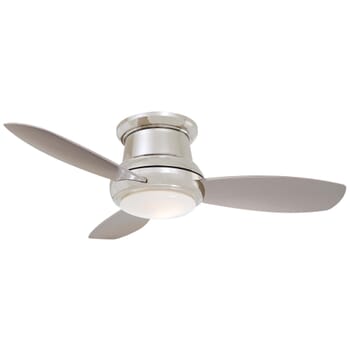 Minka-Aire Concept II 44" LED Flush Mount Ceiling Fan in Polished Nickel