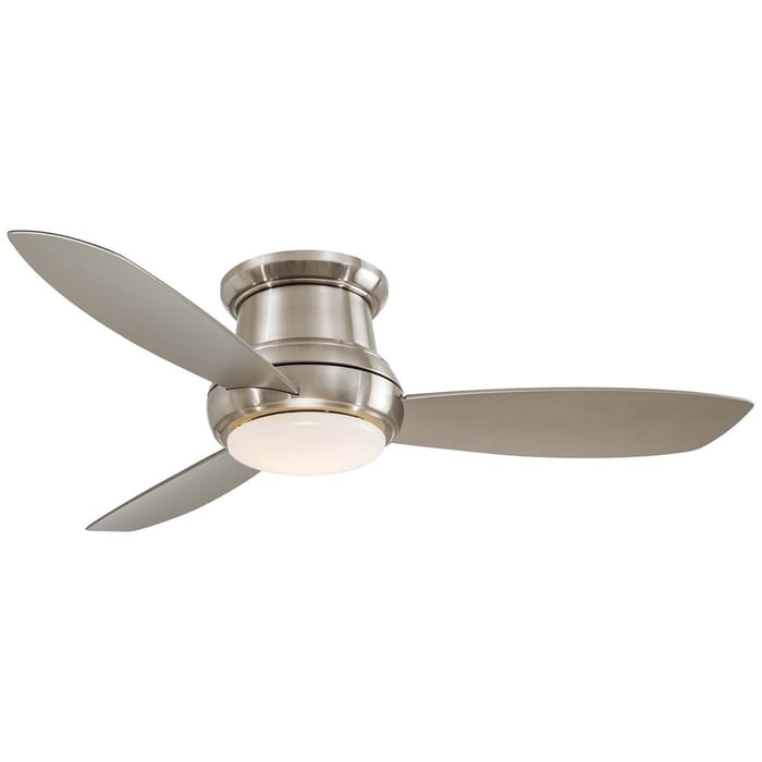 Minka-Aire Concept II 52" LED Flush Mount Ceiling Fan in Brushed Nickel Minka-Aire Concept II 52" LED Flush Mount Ceiling Fan in Brushed Nickel
