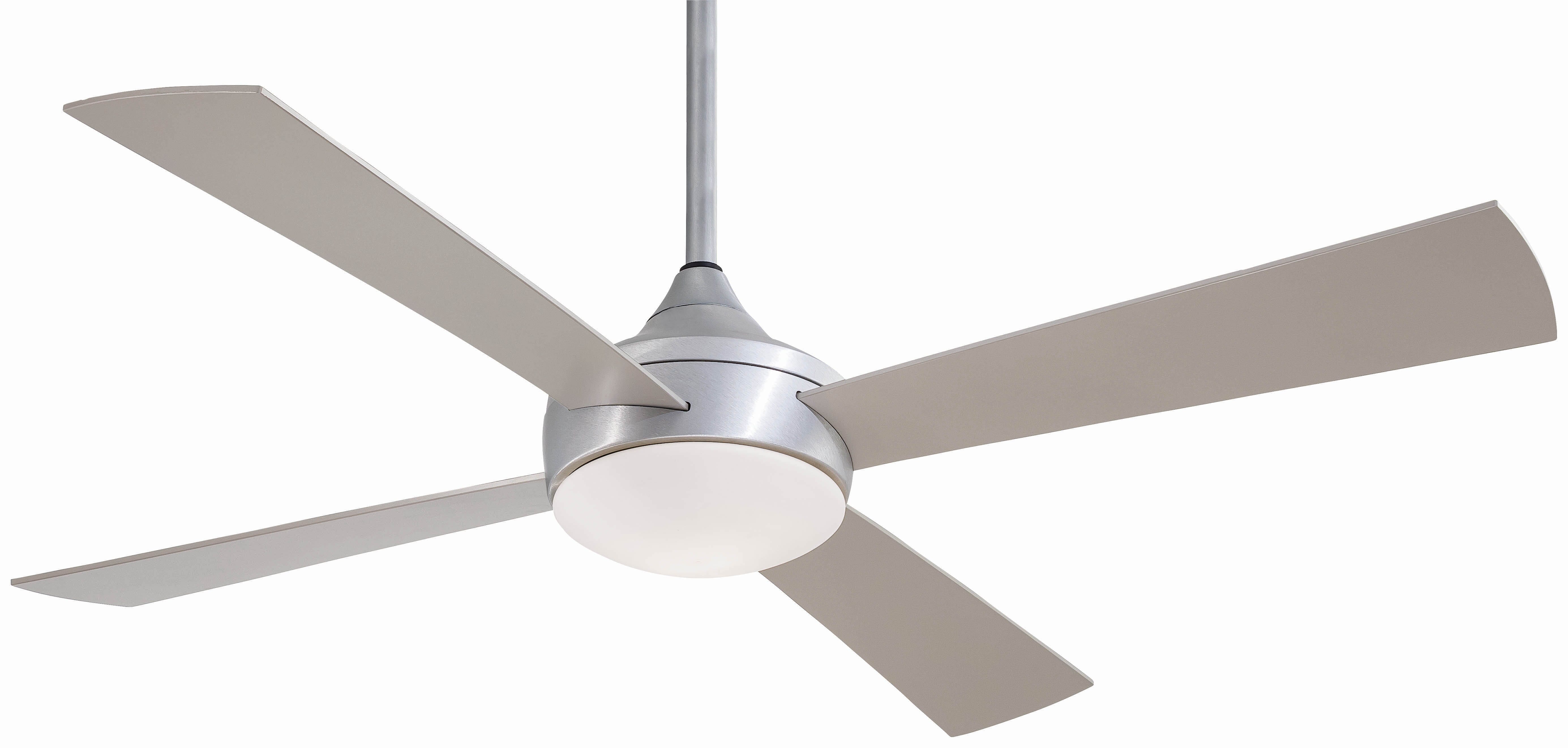 Minka-Aire Aluma Wet LED 52" Indoor/Outdoor Ceiling Fan in Brushed Aluminum