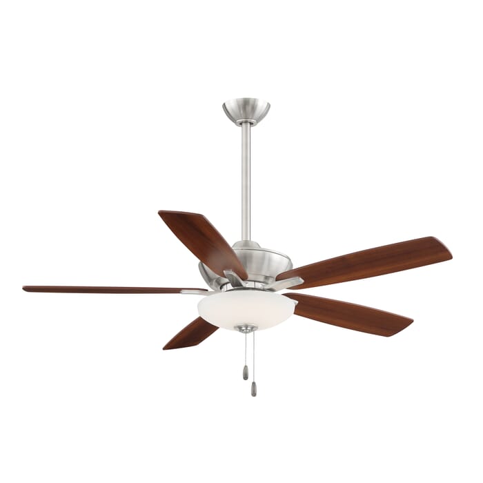 Minka-Aire Minute 52" Indoor Ceiling Fan in Brushed Nickel with Dark Walnut Minka-Aire Minute 52" Indoor Ceiling Fan in Brushed Nickel with Dark Walnut