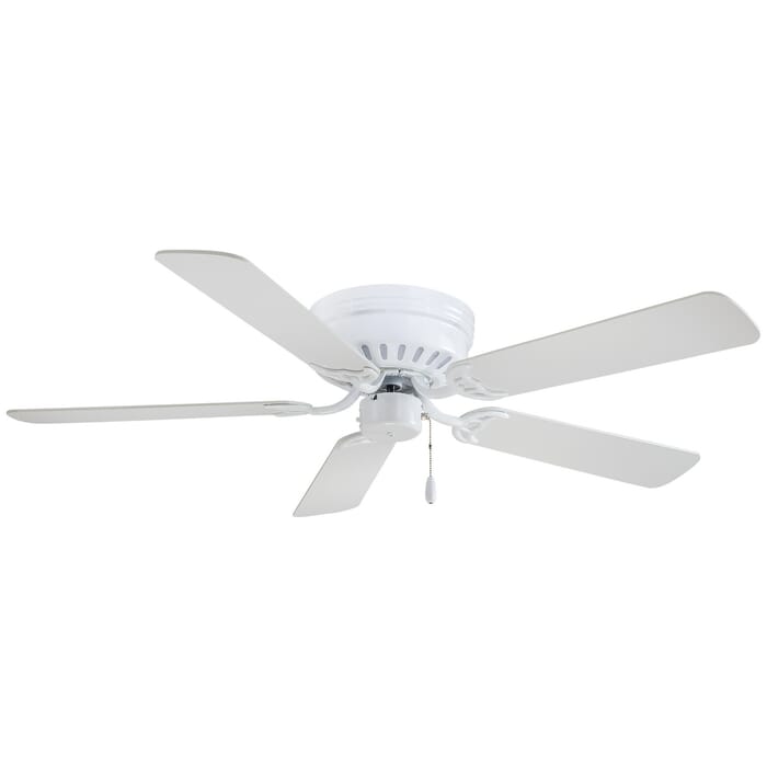 Minka-Aire Mesa Flush Mount Ceiling Fan in White Minka-Aire Mesa Flush Mount Ceiling Fan in White
