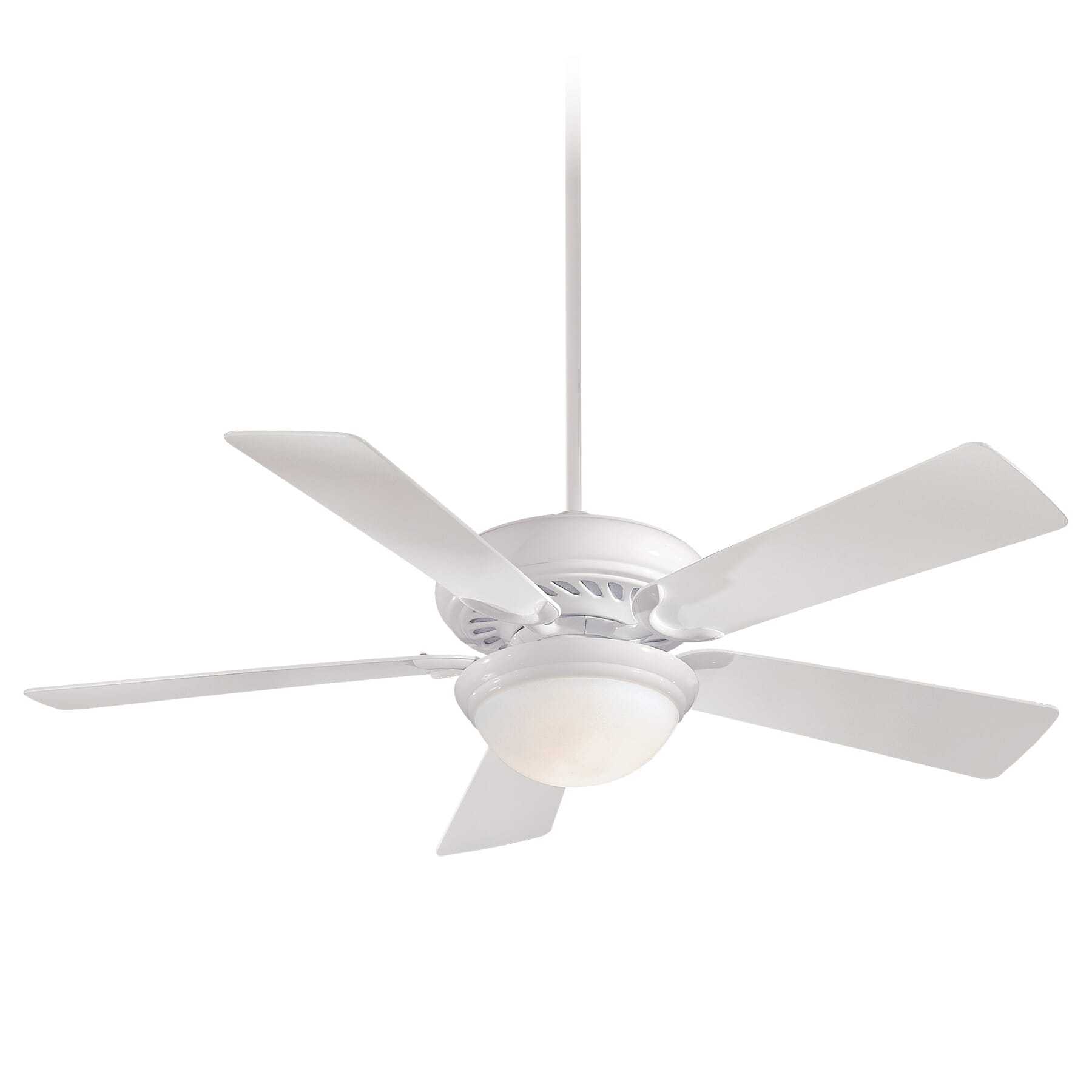 Minka-Aire Ceiling Fan with Light Kit in White - F569L-WH