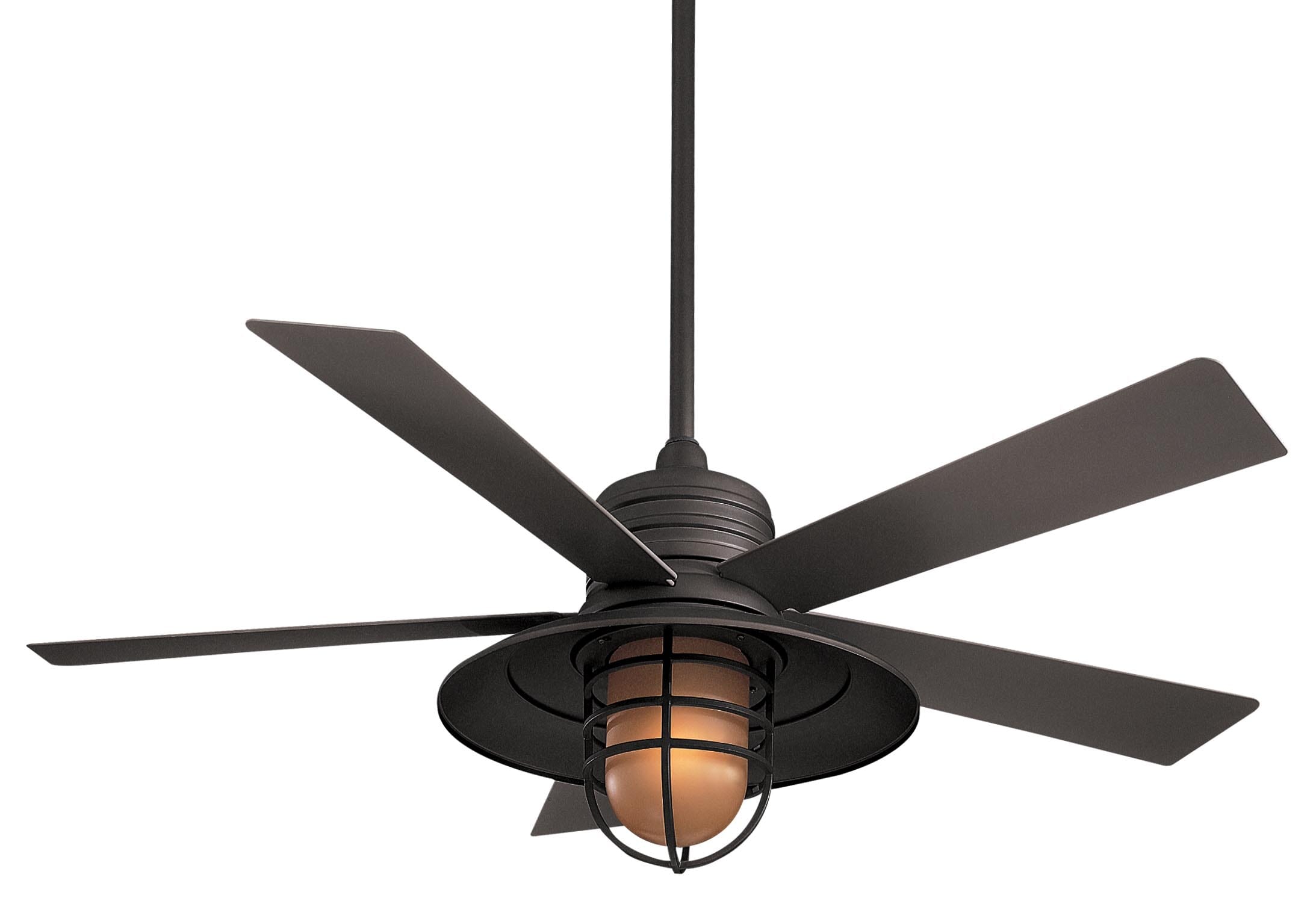 Minka-Aire Rainmanâ¢ LED 54" Indoor/Outdoor Ceiling Fan in Oil Rubbed Bronze