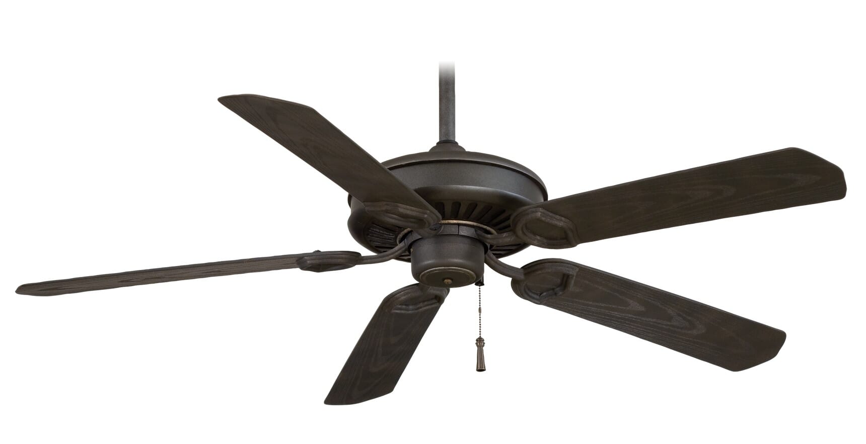 Minka-Aire Sundowner 54" Ceiling Fan in Black Iron W/ Aged Iron Accents