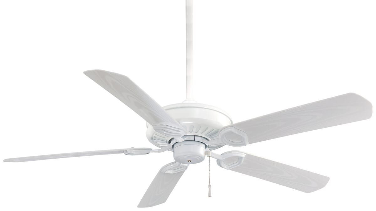 Minka-Aire Sundowner 54" Ceiling Fan in White