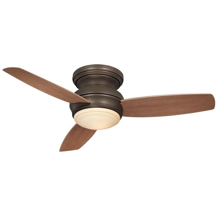 Minka-Aire Traditional Concept 44" LED Indoor/Outdoor Flush Mount Ceiling Fan in Oil Rubbed Bronze Minka-Aire Traditional Concept 44" LED Indoor/Outdoor Flush Mount Ceiling Fan in Oil Rubbed Bronze