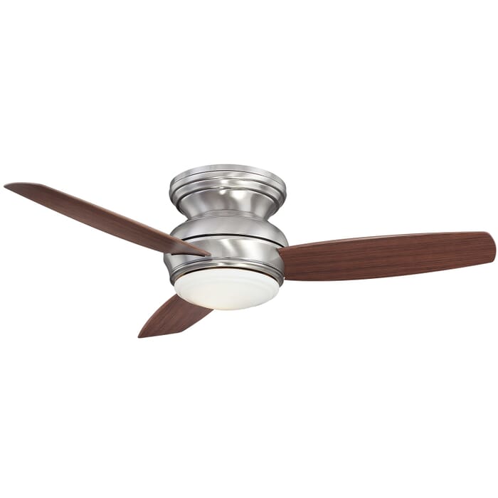 Minka-Aire Traditional Concept 44" LED Indoor/Outdoor Flush Mount Ceiling Fan in Pewter Minka-Aire Traditional Concept 44" LED Indoor/Outdoor Flush Mount Ceiling Fan in Pewter