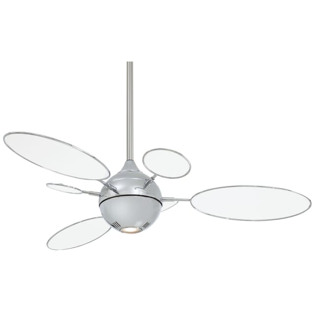 Indoor Ceiling Fan In Polished Nickel
