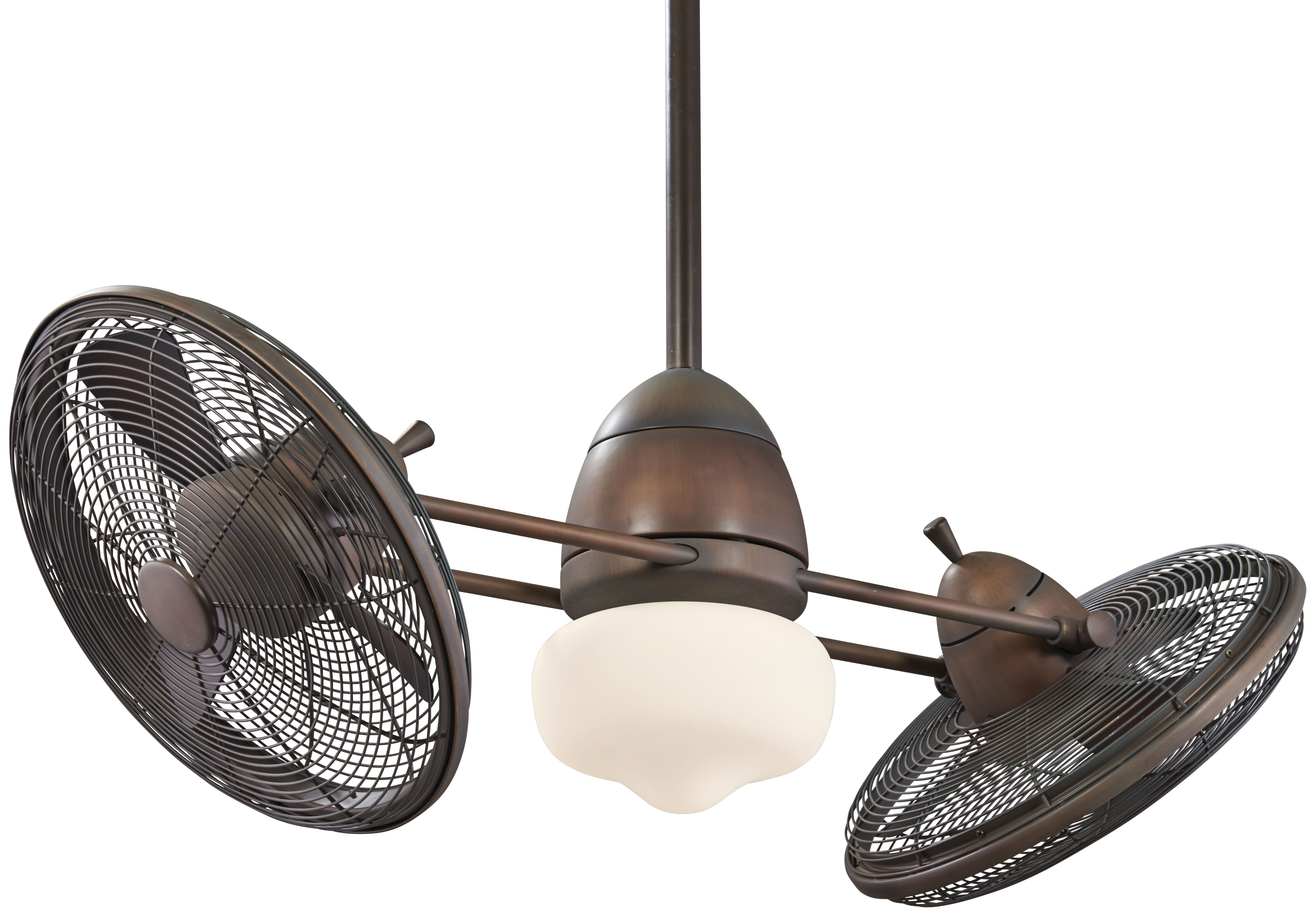 Minka-Aire Vintage Gyro LED 42" Indoor Ceiling Fan in Restoration Bronze