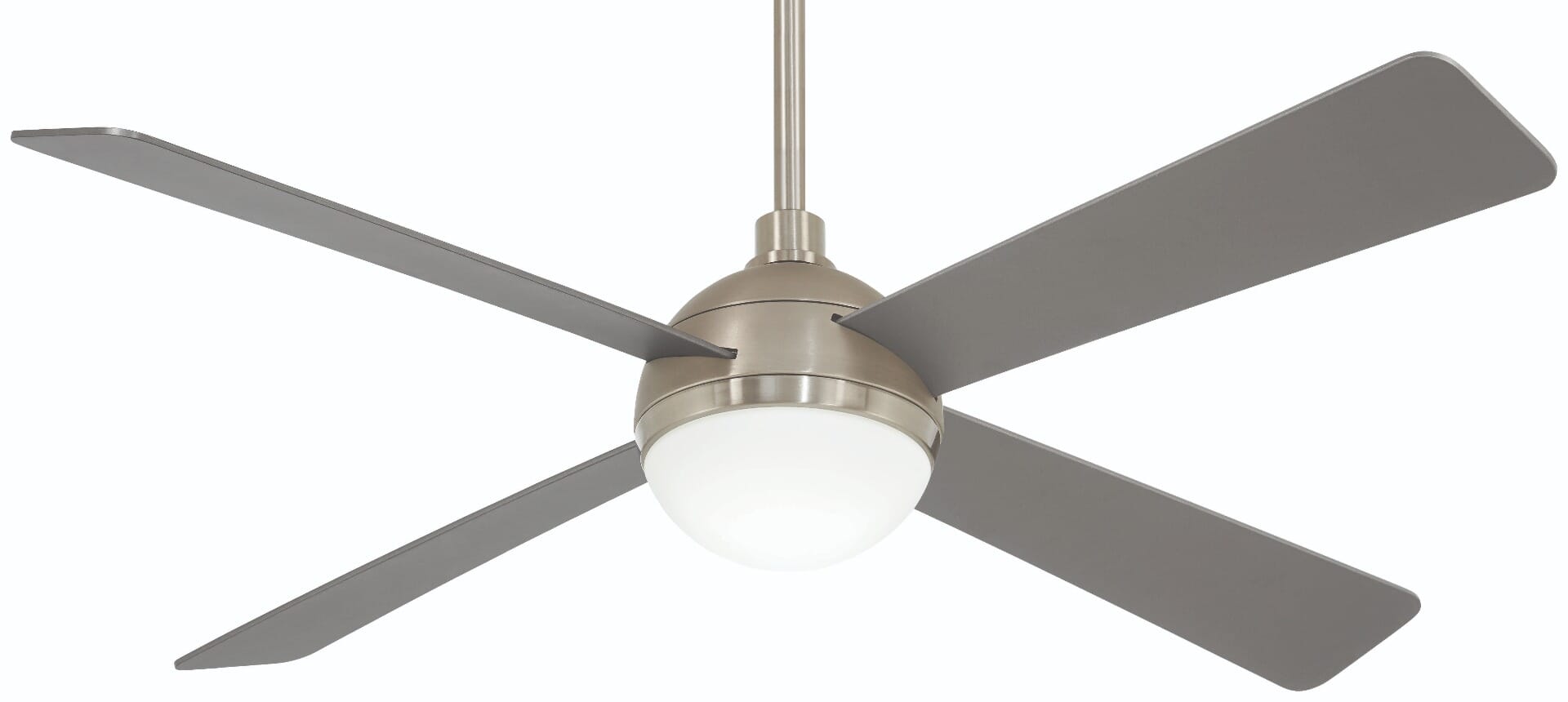 Minka-Aire Orb 54" Indoor Ceiling Fan in Brushed Steel with Brushed Nickel