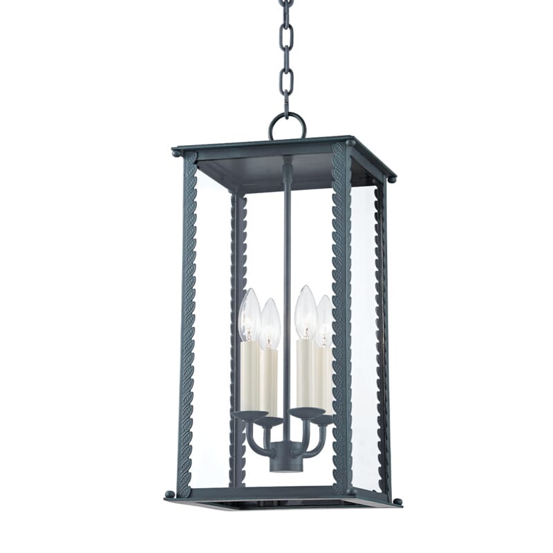 Zuma 4-Light Outdoor Lantern in Verdigris