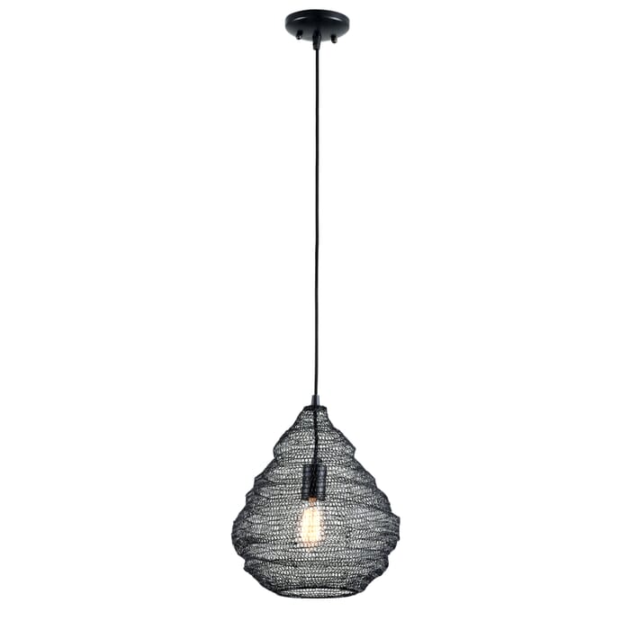 Troy Wabi Sabi 14" Pendant Light in Black Troy Wabi Sabi 14" Pendant Light in Black