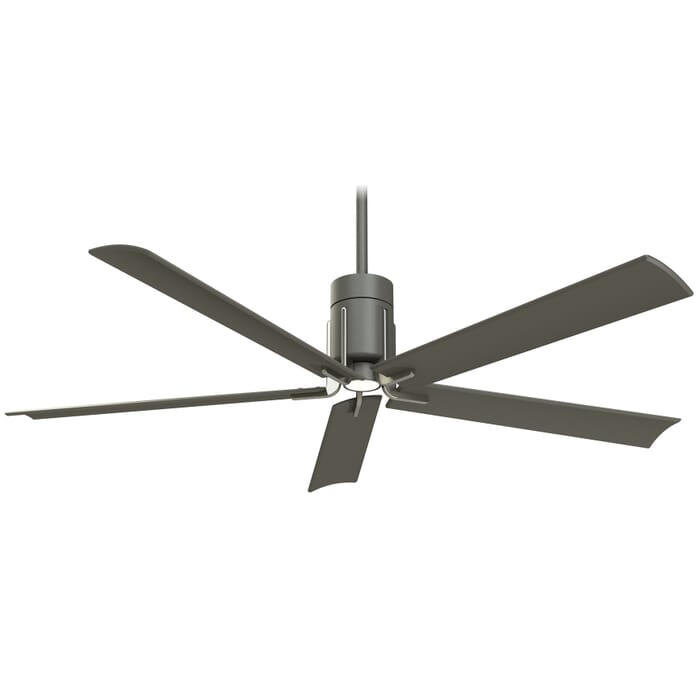 Minka-Aire Clean LED 60" Ceiling Fan in Grey Iron and Brushed Nickel Minka-Aire Clean LED 60" Ceiling Fan in Grey Iron and Brushed Nickel