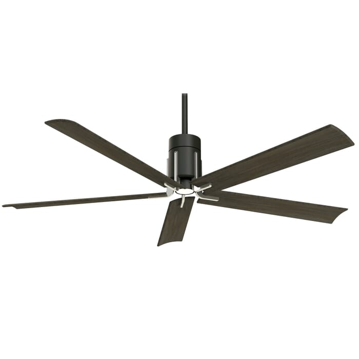 Minka-Aire Clean LED 60" Ceiling Fan in Matte Black and Brushed Nickel Minka-Aire Clean LED 60" Ceiling Fan in Matte Black and Brushed Nickel