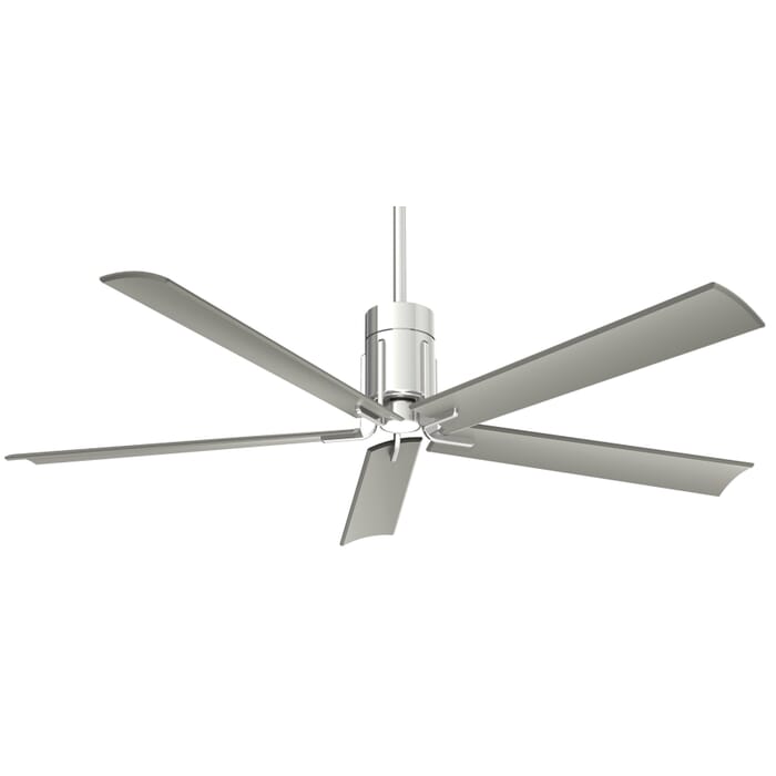 Minka-Aire Clean LED 60" Ceiling Fan in Polished Nickel Minka-Aire Clean LED 60" Ceiling Fan in Polished Nickel