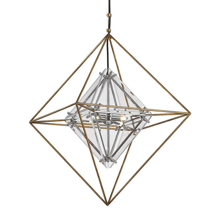 Troy Epic 4-Light 25" Pendant Light in Gold Leaf Troy Epic 4-Light 25" Pendant Light in Gold Leaf