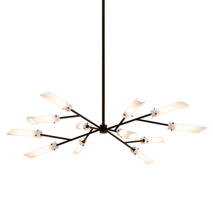 Troy High Line 12-Light Chandelier in Dark Bronze Troy High Line 12-Light Chandelier in Dark Bronze