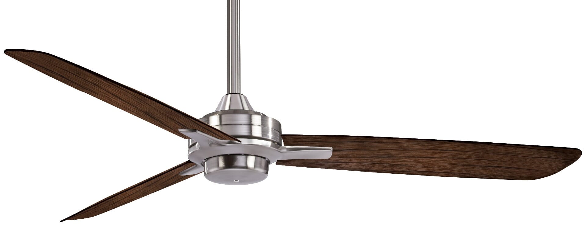 Minka-Aire Rudolph 52" Ceiling Fan in Brushed Nickel with Medium Maple Blades